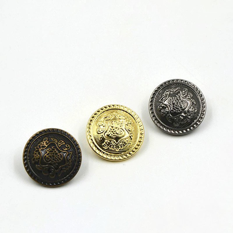 3248★  Men's jacket, suit button, shirt round button, hand sewn button, versatile retro ancient silver metal copper button button.