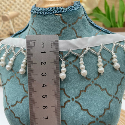 3716 Nuevo producto: encaje con flecos de cuentas, colgante de calabaza de perla Hanfu, accesorios para faldas, accesorios de ropa, cortina de cuentas DIY