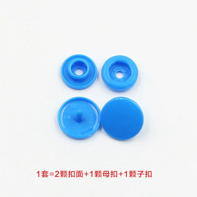 3413★  Plastic four-in-one buckle special button for colored baby clothes, seam-free hidden button, baby buckle nail button, mother and child buckle