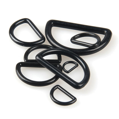 3525★ Ropa en blanco y negro Hebilla de anillo en D Hebilla de ajuste de correa Hebilla en D Hebilla de correa Accesorios de equipaje Hebilla de anillo en D Botón de plástico