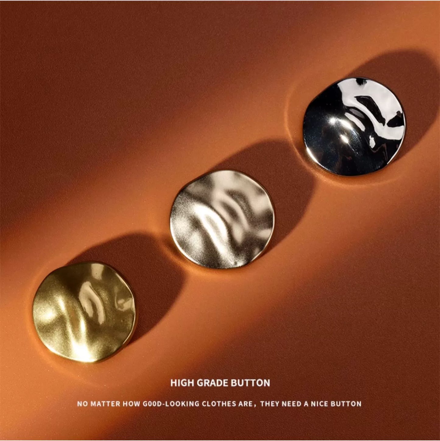 3232★  New high-end metal buttons versatile men's and women's clothes coat woolen coat buttons special-shaped exquisite and beautiful buttons