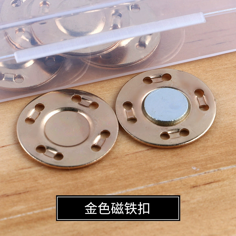 3473★ Hebilla magnética de metal Hebilla magnética Bolso con botón magnético fuerte sin costuras Hebilla de succión Abrigo Botón oculto Accesorios de billetera