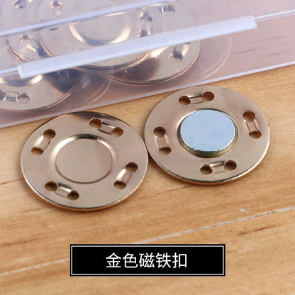 3473★ Hebilla magnética de metal Hebilla magnética Bolso con botón magnético fuerte sin costuras Hebilla de succión Abrigo Botón oculto Accesorios de billetera