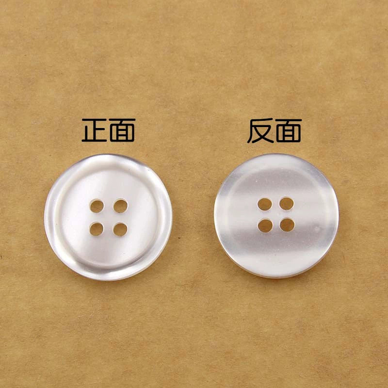 3373★  Transparent four-eye button resin men's shirt buttons versatile handmade pants women's clothes pad buttons quilt buttons
