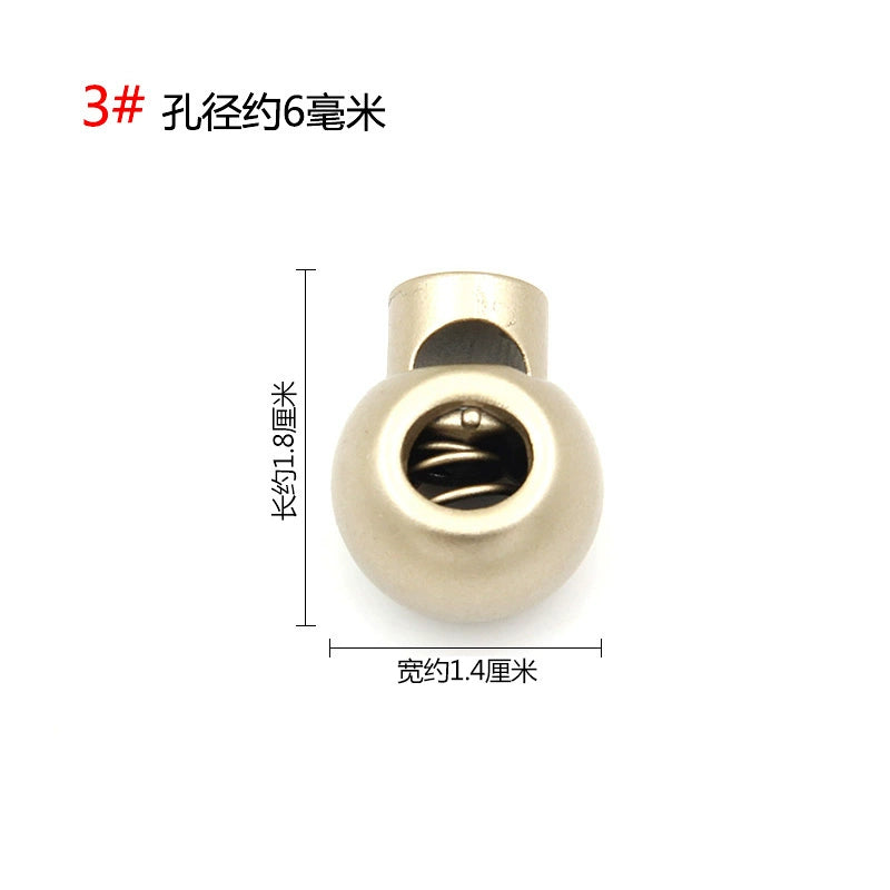 3542★ Hebilla de ajuste de campana de metal, hebilla de resorte de contracción de carga de suéter, hebilla de ajuste elástico, hebilla de cuerda, hebilla de cuerda, hebilla de nariz de cerdo