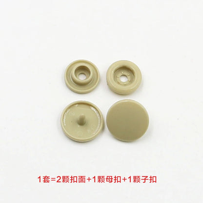 3413★  Plastic four-in-one buckle special button for colored baby clothes, seam-free hidden button, baby buckle nail button, mother and child buckle