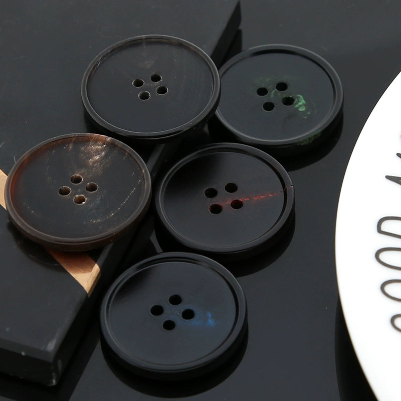 3419★  New, round men's and women's clothes decorative buttons trench coat sweater high-end pants button fashion versatile button