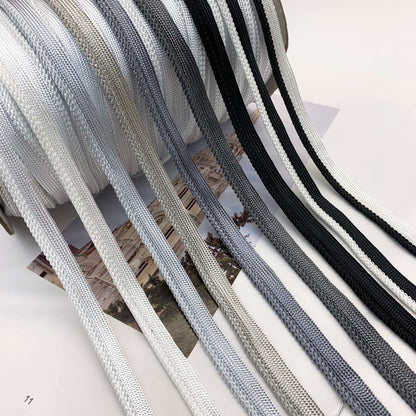 3844 41 colores en stock 1 cm de color tejido cinta maestra para niños tira de brotes accesorios ropa cuerda con incrustaciones tira con incrustaciones cuerda de ribete textil para el hogar