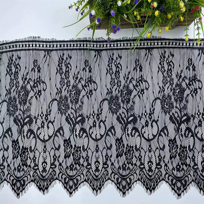 3749 ancho 35 cm, encaje de pestañas unilateral de alta calidad, vestido alargado empalme velo de novia accesorios de ropa