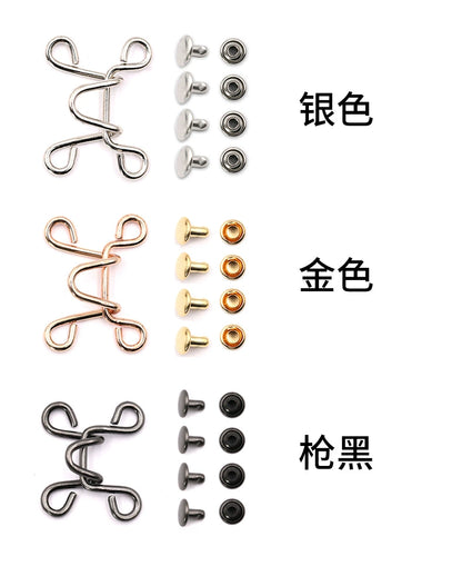 3508★ Los botones de jeans son extraíbles y la cintura es ajustable, cambia el tamaño de la cintura, hebilla sin clavos, botón oculto sin costuras, botón de cintura.