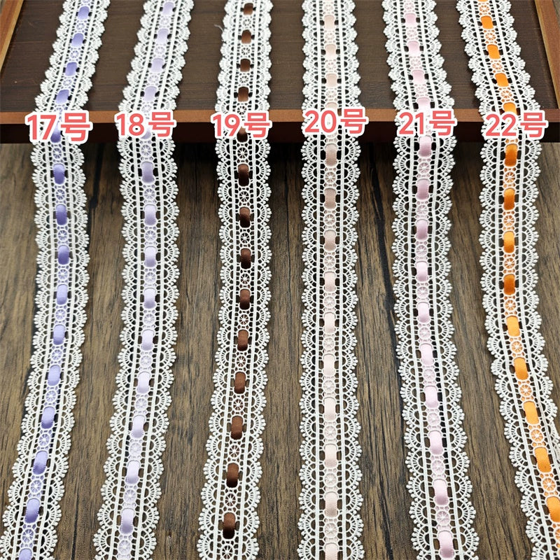 3554★ ancho 3,5 cm con cinta de encaje soluble en agua accesorios de encaje hechos a mano DIY Lolita ropa de bebé accesorios para el cabello accesorios de ropa