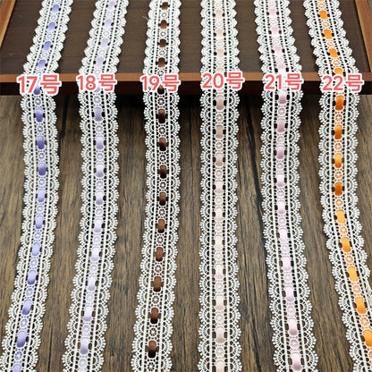 3554★ ancho 3,5 cm con cinta de encaje soluble en agua accesorios de encaje hechos a mano DIY Lolita ropa de bebé accesorios para el cabello accesorios de ropa