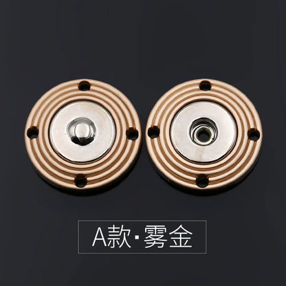 3476★ Abrigo con botón oculto y botón a presión redondo para mujer, gabardina con botones de lana de visón y cachemira, botones de lana para niño y madre