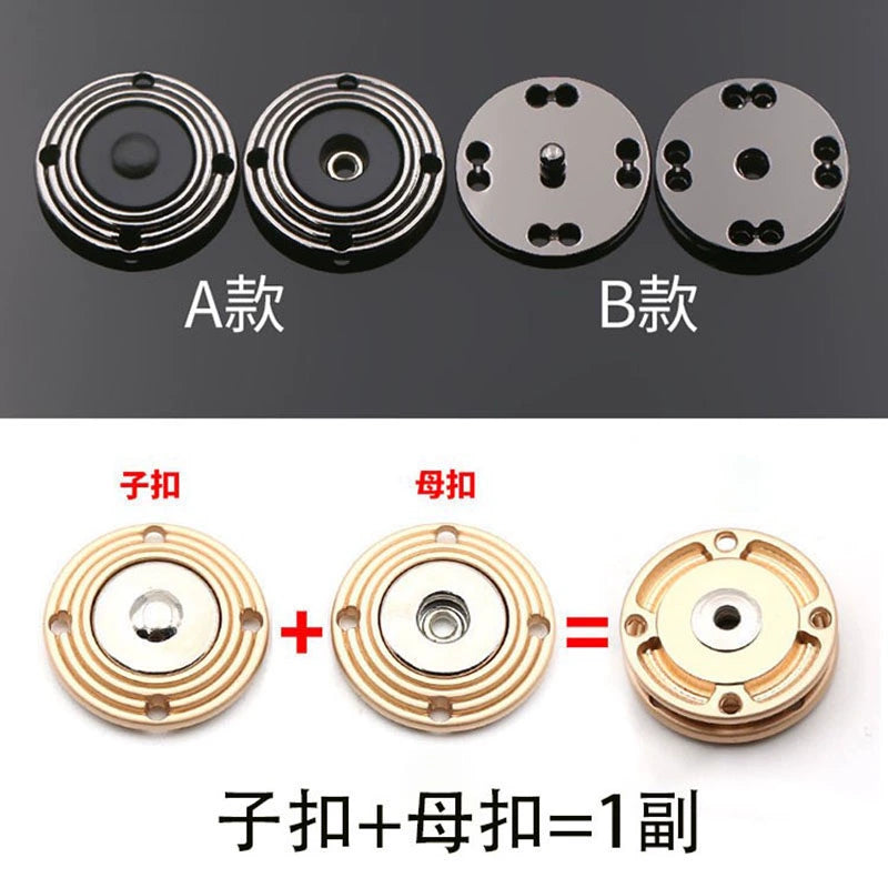 3476★ Abrigo con botón oculto y botón a presión redondo para mujer, gabardina con botones de lana de visón y cachemira, botones de lana para niño y madre