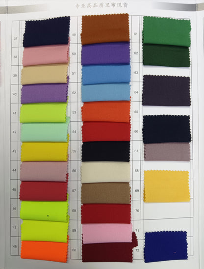 3907 Forro de punto de seda de leche Tela plana Tela de elastano de punto de alta elasticidad Forro de tela de sudor Seda de leche elástica de cuatro lados 8068