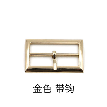 3527★ Botón redondo de metal de tres velocidades, hebilla de cinturón, correa, hebilla de día, caja de zapatos, hebilla de bolso, hebilla de esquina decorativa de ropa