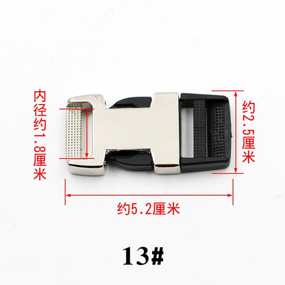 3526★ Hebilla de mochila con cierre de equipaje Hebilla de ajuste de bolsa Hebilla de herraje de metal Hebilla de accesorios para bolsa de cintura Hebilla de mochila