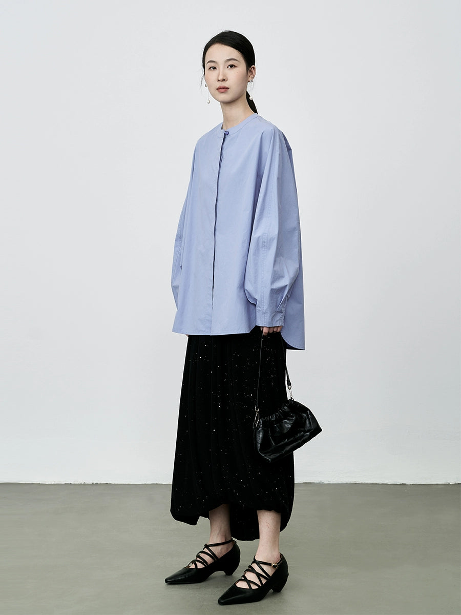 Falda fina negra estilo Hepburn de CAREMIND, falda fina irregular de lujo a la moda, ligera, para mujer 