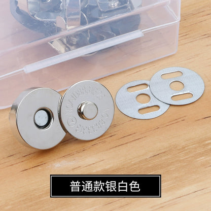 3473★ Hebilla magnética de metal Hebilla magnética Bolso con botón magnético fuerte sin costuras Hebilla de succión Abrigo Botón oculto Accesorios de billetera