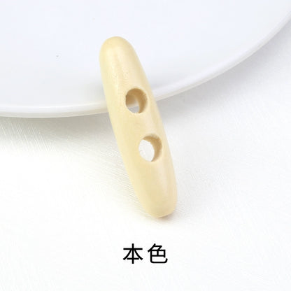 3262★  High-end wood button coat sweater trench coat woolen temperament horn buckle olive buckle natural wood buckle