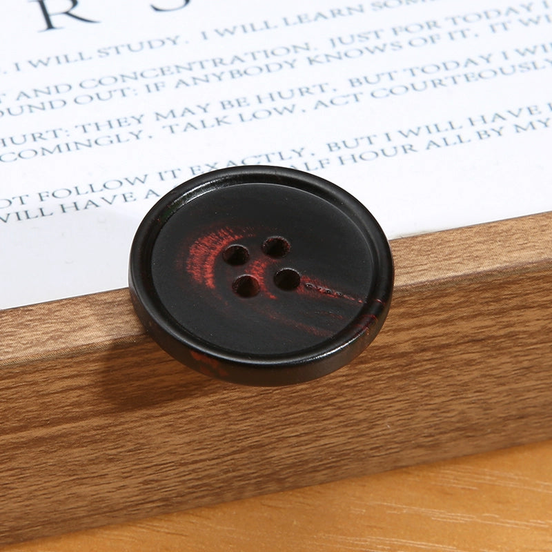 3463★ Botones de cuerno real para hombre, traje, chaqueta, pantalón, botones de alta gama, abrigo de cachemira para mujer, botones negros Daquan