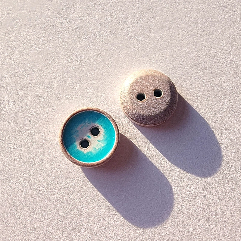 3370★  Natural wooden buttons wooden buttons two-eye buttons retro shirt shirt cardigan buttons men's and women's handmade accessories