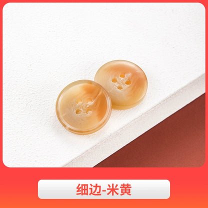 3442★ Botones de abrigo de lana, botones de gabardina, botones de pantalón de traje de hombre, botones redondos de resina semimate