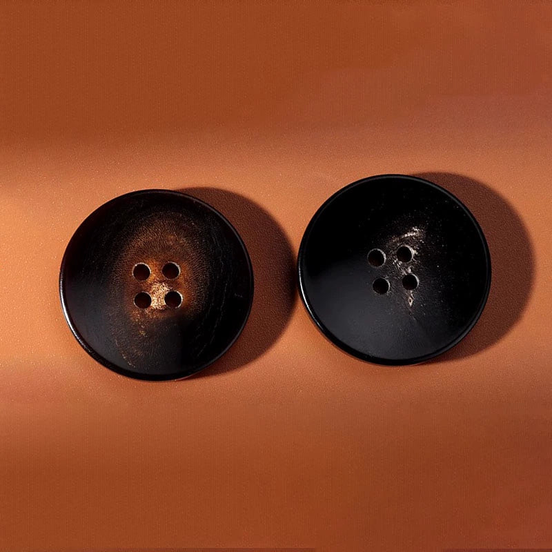 3287★  Natural horn button top jacket four-eye round button suit coat decorative accessories clothing accessories buttons