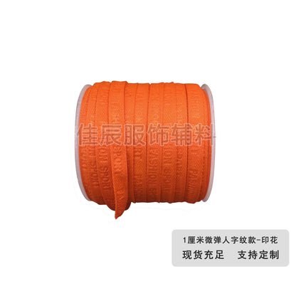 3876 Spot 1 cm Color letra en espiga en relieve cinta de borde prensado Accesorios Correa de cuello trasero Tira lateral de ropa