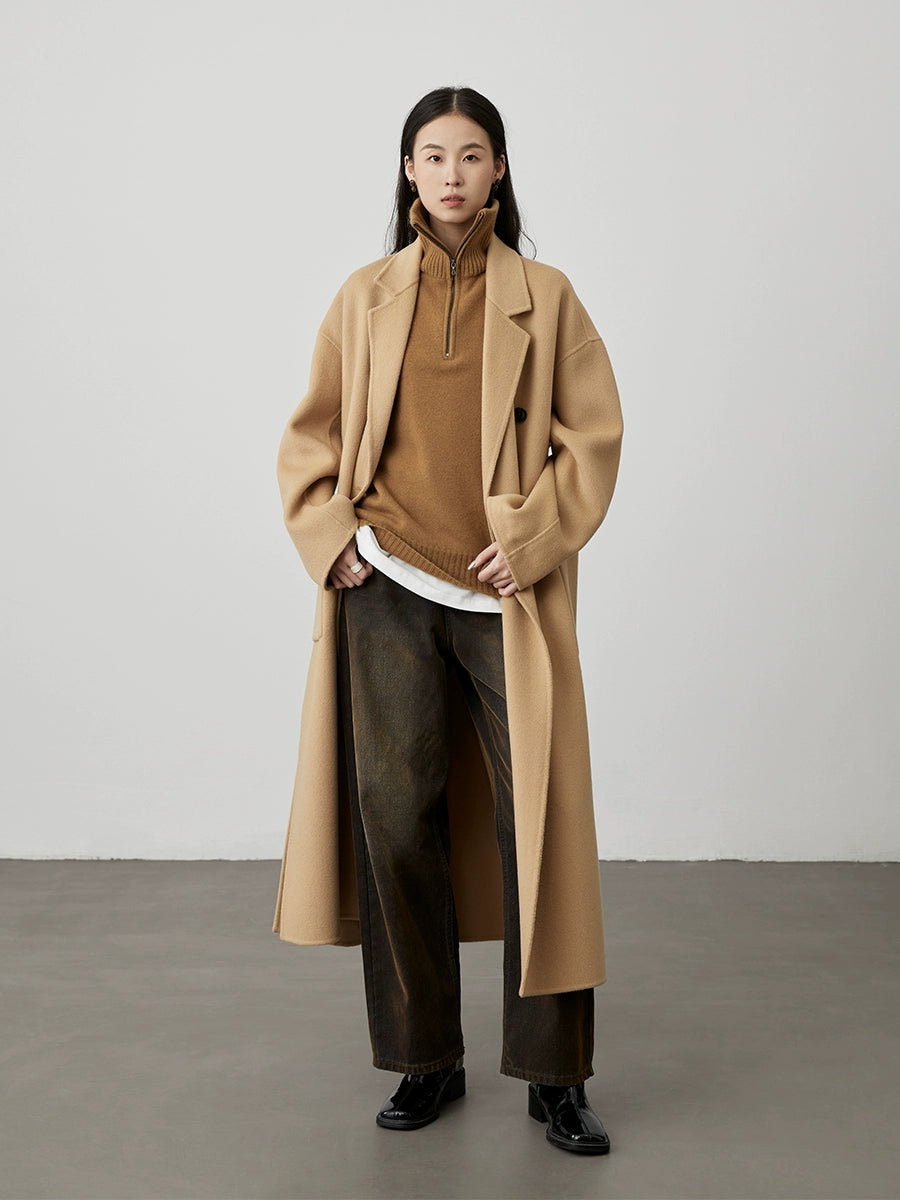 [Chaleco] Chaleco de lana con cremallera tipo chaqueta CAREMIND Chaleco de punto de primera calidad 