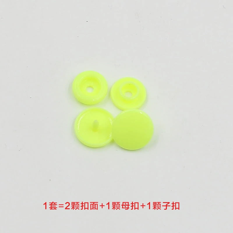 3413★  Plastic four-in-one buckle special button for colored baby clothes, seam-free hidden button, baby buckle nail button, mother and child buckle