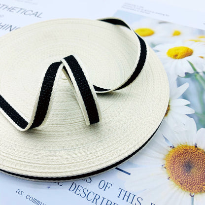 Cinta de jacquard intercolor de rayas de 1 cm, cinta de colores, tira de ribete, tira de prensado para dobladillos de ropa, accesorios de ropa