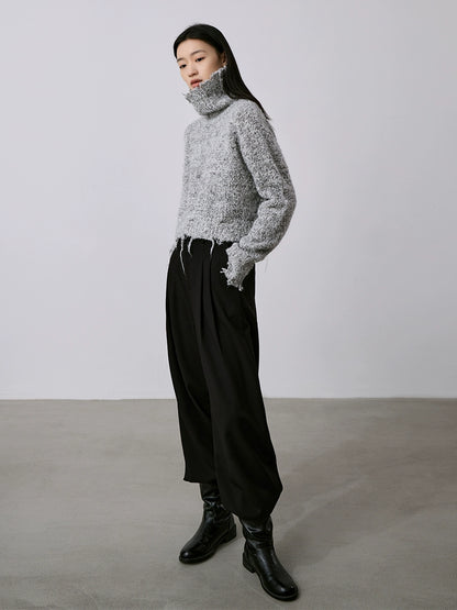 [Oferta especial por tiempo limitado] Pantalones pitillo, pantalones de traje informales antiarrugas, pantalones de fregado rectos de cintura alta y sueltos para mujer 