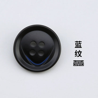 3439★ Abrigo de traje para mujer, botones decorativos de alta gama, botones redondos, ropa, chaqueta, suéter, traje, botones negros, botones de resina