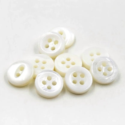 3355★  Versatile Round River Shell Button Button Men's and Women's Clothes Shirt Shirt Button Cardigan Button Decorative Clothing Accessories