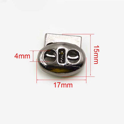 3547★ Hebilla de resorte de metal para chaqueta, cuerda elástica, hebilla de ajuste de banda elástica, hebilla de nariz de cerdo, hebilla de cuerda fija, hebilla de ajuste, botón de cordón