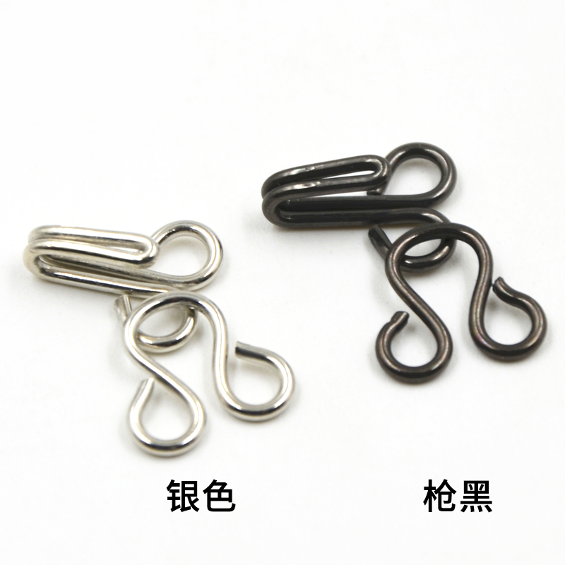 3503★ Accesorios de ropa Hebilla resistente al viento Botón de gancho Gancho de cuello de metal Hebilla de viento Hebilla de par Hebilla invisible Botón de ropa interior