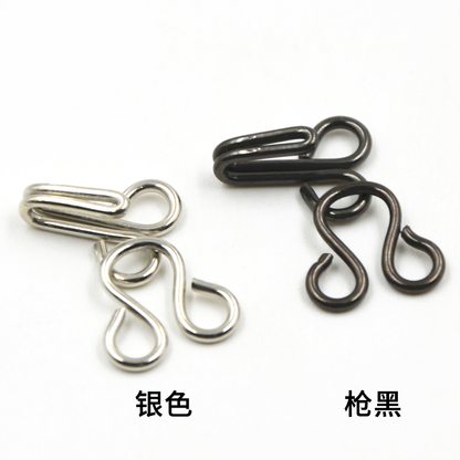 3503★ Accesorios de ropa Hebilla resistente al viento Botón de gancho Gancho de cuello de metal Hebilla de viento Hebilla de par Hebilla invisible Botón de ropa interior