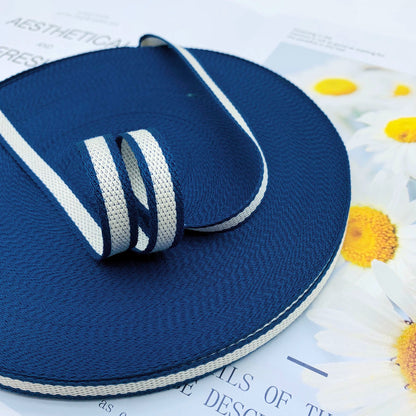 Cinta de jacquard intercolor de rayas de 1 cm, cinta de colores, tira de ribete, tira de prensado para dobladillos de ropa, accesorios de ropa