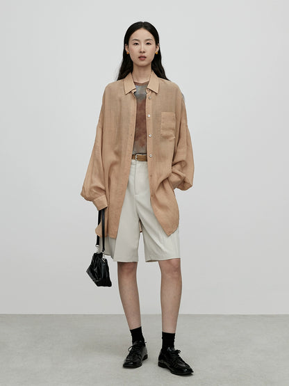[Wind Chasing Shirt] CAREMIND Autumn New Shirt Commuter Niche Lazy Wind Versatile Temperament Jacket New