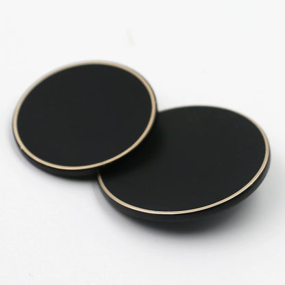 3436★ Botones de metal Botones de abrigo de gabardina de mujer Botones de abrigo negro de hombre Botones de traje redondos Botones decorativos para ropa de suéter