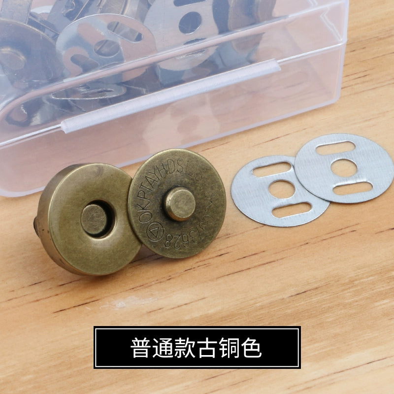 3473★ Hebilla magnética de metal Hebilla magnética Bolso con botón magnético fuerte sin costuras Hebilla de succión Abrigo Botón oculto Accesorios de billetera