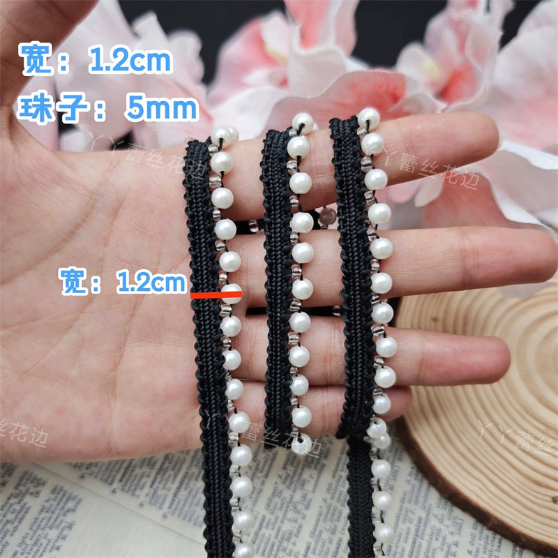 3731 Perlas de imitación hechas a mano, accesorios decorativos de encaje para bisutería, puños de cheongsam, dobladillos, accesorios de material para ropa