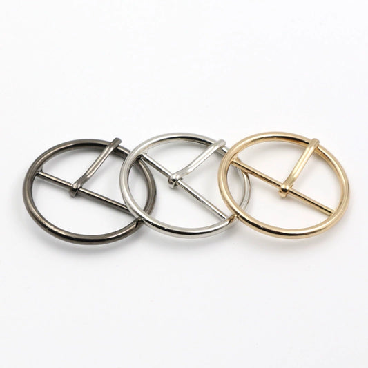 3272★  Metal luggage button buckle belt button round day buckle belt shoe and hat adjustment button pin buckle three-gear buckle