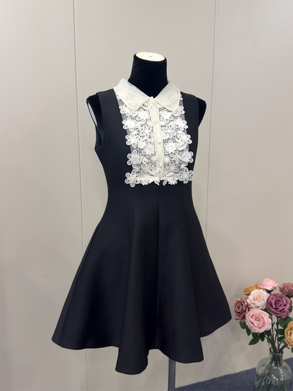 8025★  Department of the same dress as the golden wind star, lace three-dimensional embroidered high-waisted retro tutu skirt