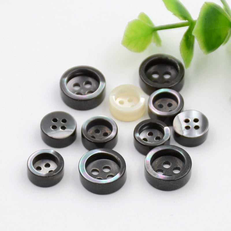 3351★  Four-eye shirt button round tower snail shell button shirt button handmade wool sweater T-shirt cardigan button button button button