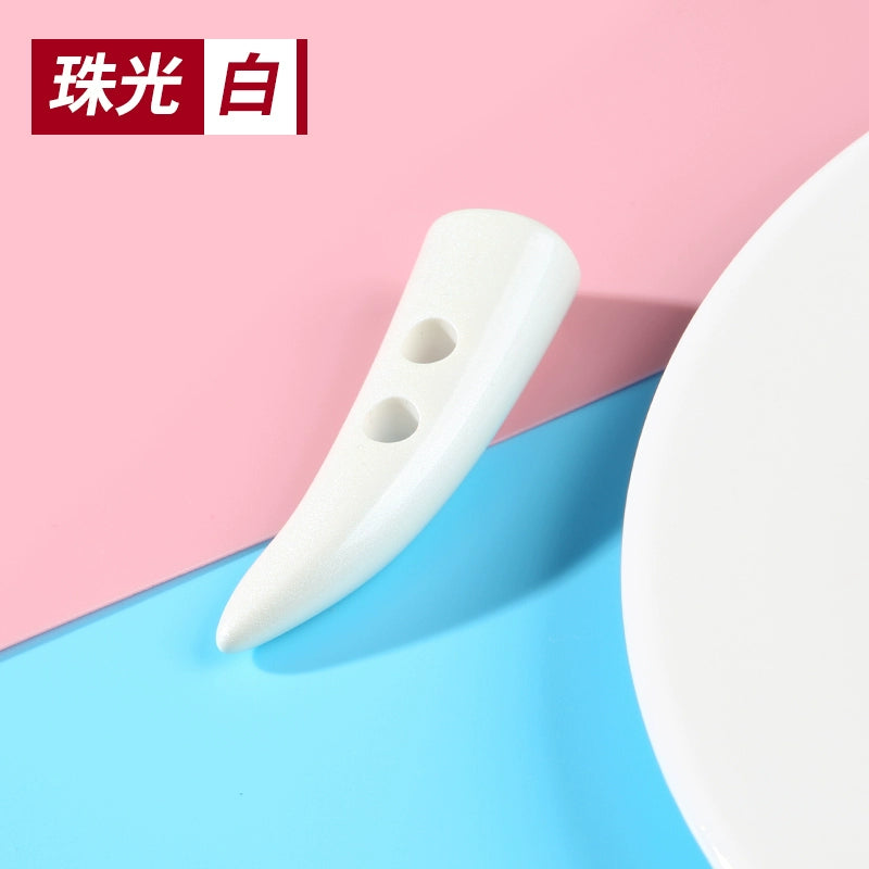 3275★  Pearlescent resin horns, horns, tips, buttons, coat, cashmere wool jacket, buttons, sweater, high-end clothes buttons