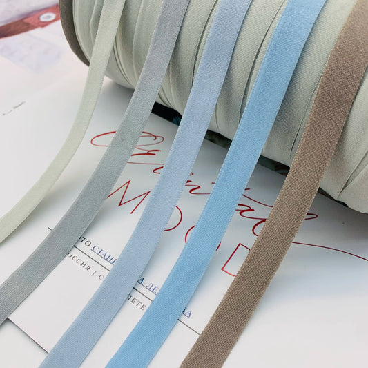 3882 52 colores punto 1cm cinta elástica color espalda cuello tira de presión escote correa borde lateral tira de presión accesorios de ropa