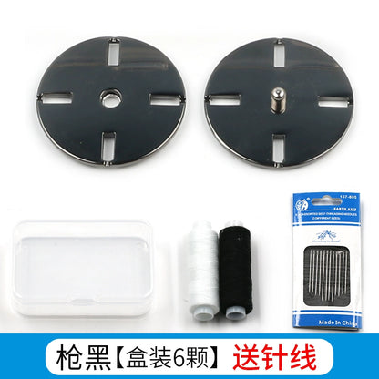 3474★ Botones finos ocultos de metal Botones pequeños de abrigo de visón de lana de cachemira para mujer Botones Botones invisibles de alta calidad Botones madre