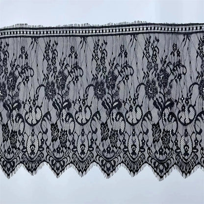 3749 ancho 35 cm, encaje de pestañas unilateral de alta calidad, vestido alargado empalme velo de novia accesorios de ropa